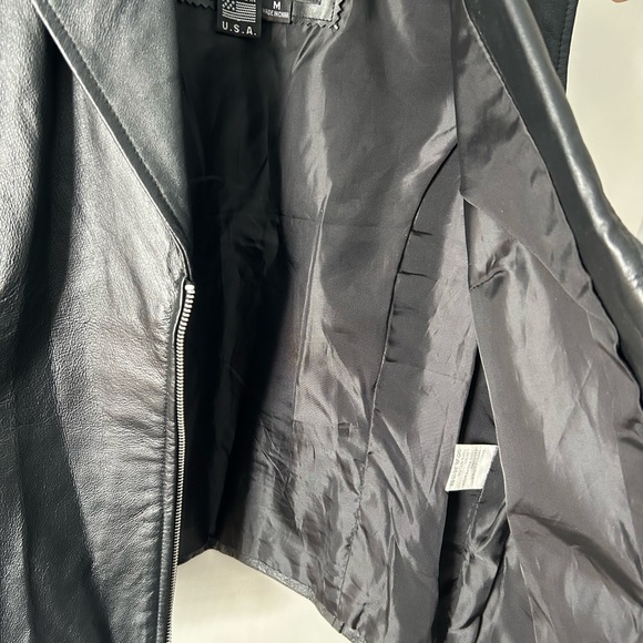 Dream Apparel Black Leather Vest - Picture 3 of 5